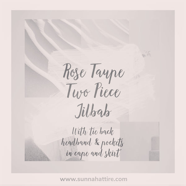 Jilbab | Rose Taupe Jilbab | Two piece Jilbab