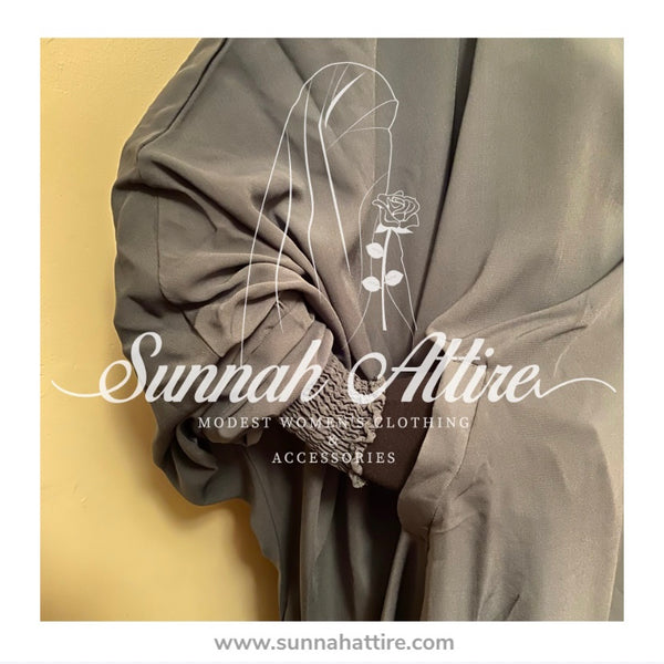 Jilbab | One piece Jilbab | Beryl Teal Jilbab | Jilbab with Pockets | Teal Jilbab