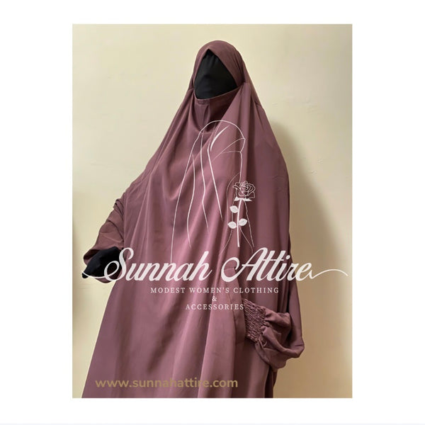 Jilbab | Rose Taupe Jilbab | Two piece Jilbab