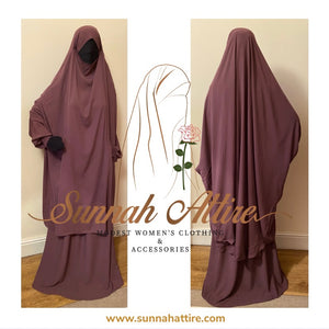 Jilbab | Rose Taupe Jilbab | Two piece Jilbab